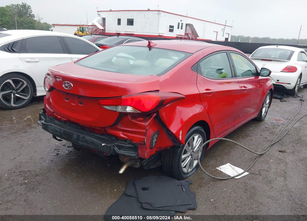 2016 HYUNDAI ELANTRA SE VIN: KMHDH4AE0GU489414
