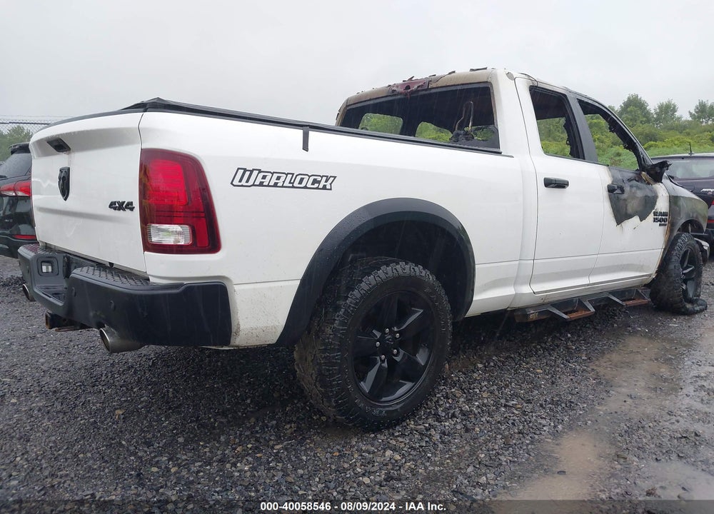 2020 RAM 1500 CLASSIC WARLOCK QUAD CAB 4X4 6'4 BOX VIN: 1C6RR7GT0LS123898