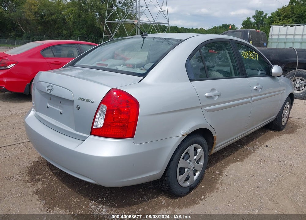 2009 HYUNDAI ACCENT GLS VIN: KMHCN46C69U370278