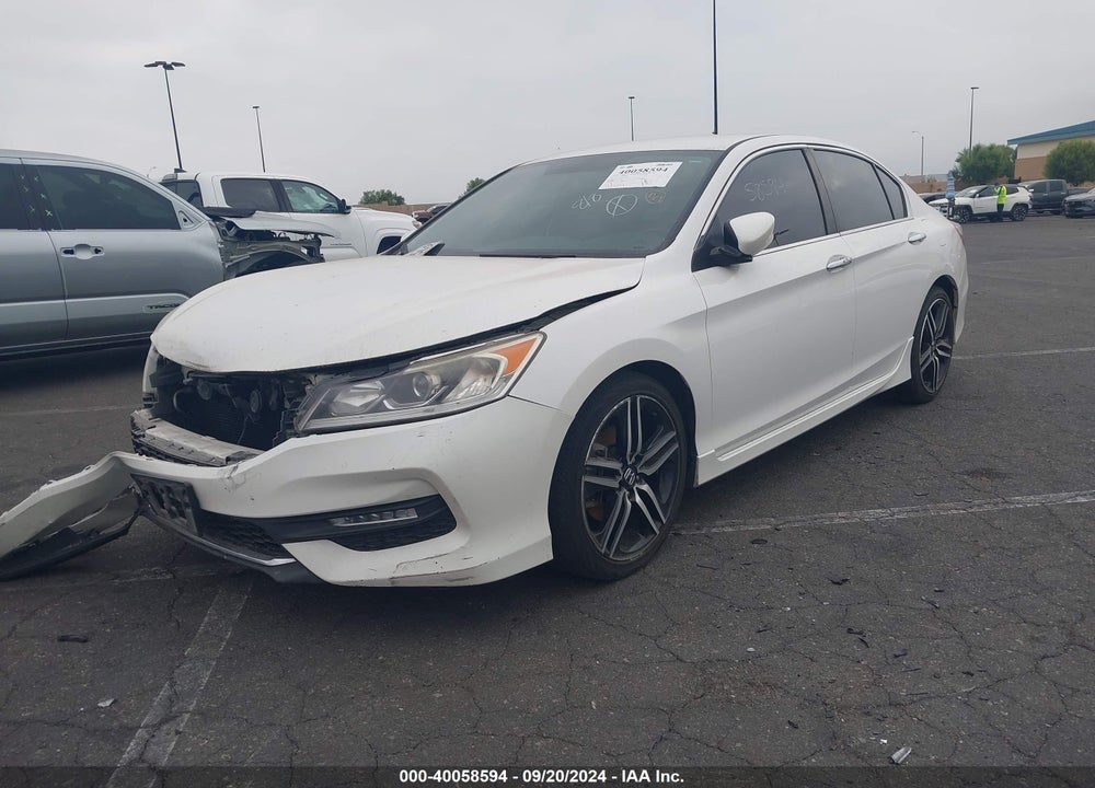2017 HONDA ACCORD SPORT VIN: 1HGCR2F52HA292467