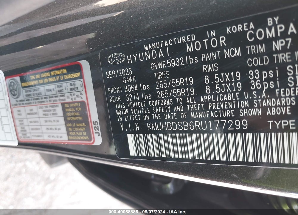 2024 GENESIS GV80 2.5T AWD VIN: KMUHBDSB6RU177299