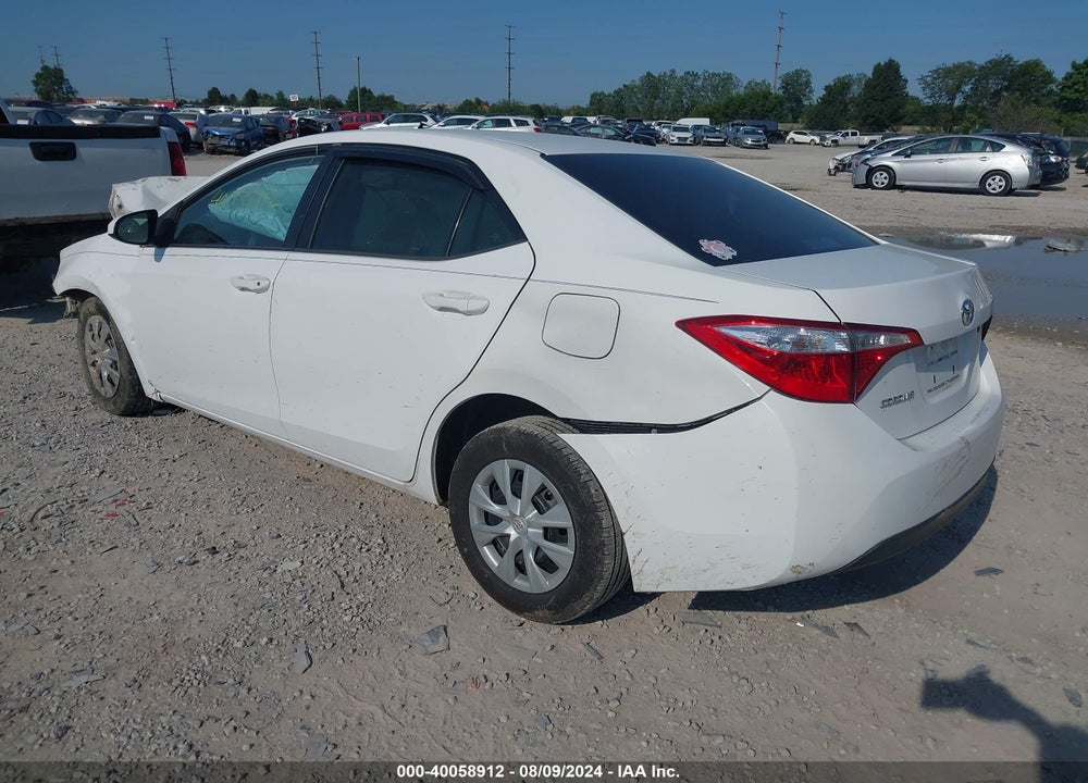 2016 TOYOTA COROLLA L VIN: 2T1BURHEXGC484440
