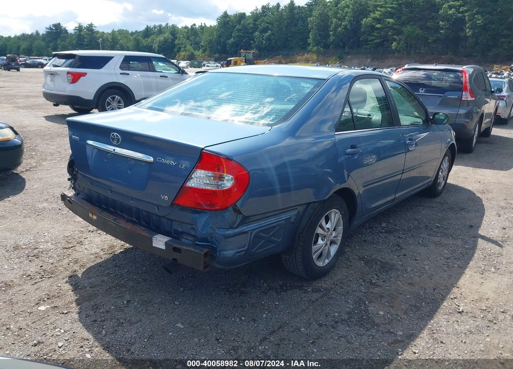 2004 TOYOTA CAMRY LE V6 VIN: 4T1BF30K64U580617