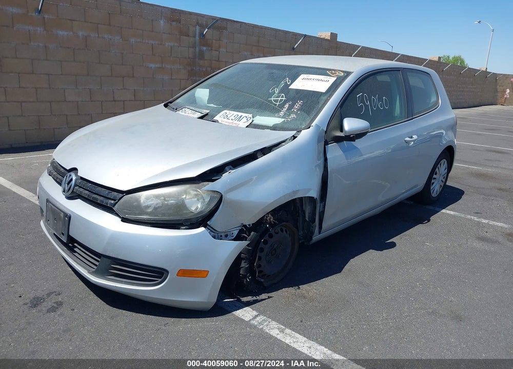 2010 VOLKSWAGEN GOLF 2-DOOR VIN: WVWAB7AJ8AW250339