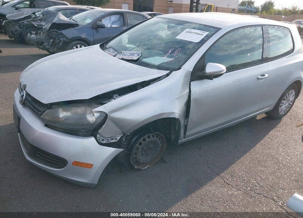 2010 VOLKSWAGEN GOLF 2-DOOR VIN: WVWAB7AJ8AW250339