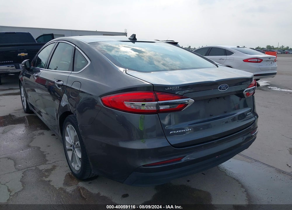 2019 FORD FUSION HYBRID SEL VIN: 3FA6P0MU1KR121079