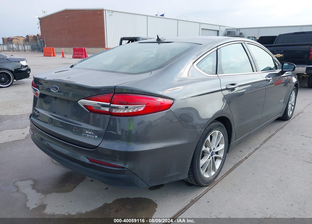 2019 FORD FUSION HYBRID SEL VIN: 3FA6P0MU1KR121079