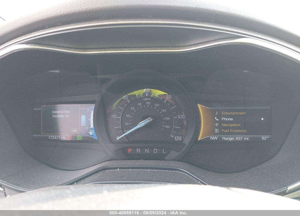 2019 FORD FUSION HYBRID SEL VIN: 3FA6P0MU1KR121079