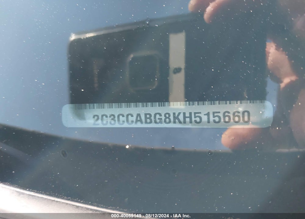 2019 CHRYSLER 300 300S VIN: 2C3CCABG8KH515660