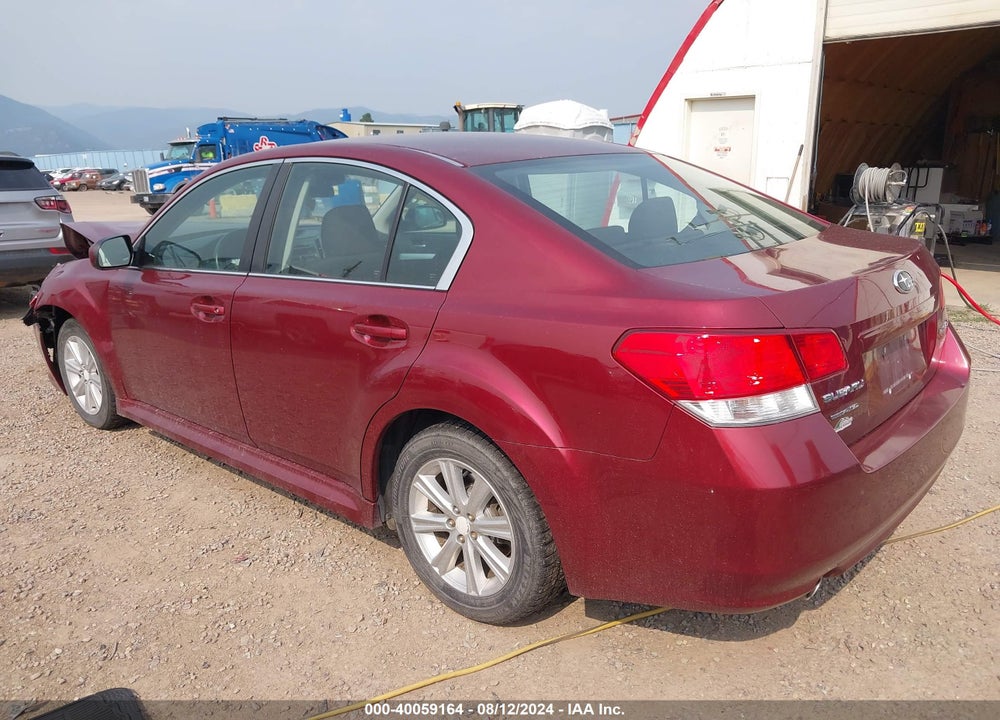 2011 SUBARU LEGACY 2.5I PREMIUM VIN: 4S3BMBC67B3211643