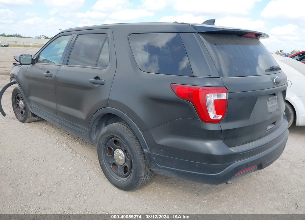 2018 FORD POLICE INTERCEPTOR UTILITY VIN: 1FM5K8AR6JGC18072