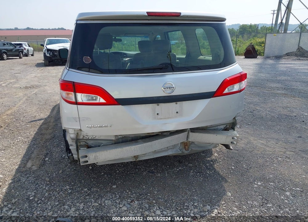 2015 NISSAN QUEST S VIN: JN8AE2KP2F9124081