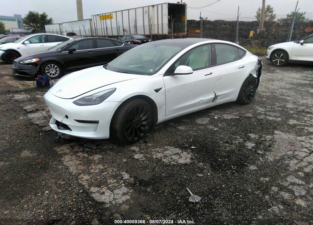 2022 TESLA MODEL 3 PERFORMANCE DUAL MOTOR ALL-WHEEL DRIVE VIN: 5YJ3E1EC7NF358793