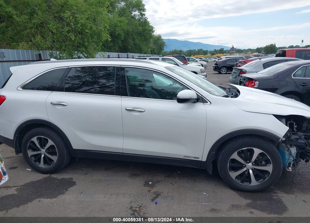 2016 KIA SORENTO 3.3L EX VIN: 5XYPHDA56GG152782