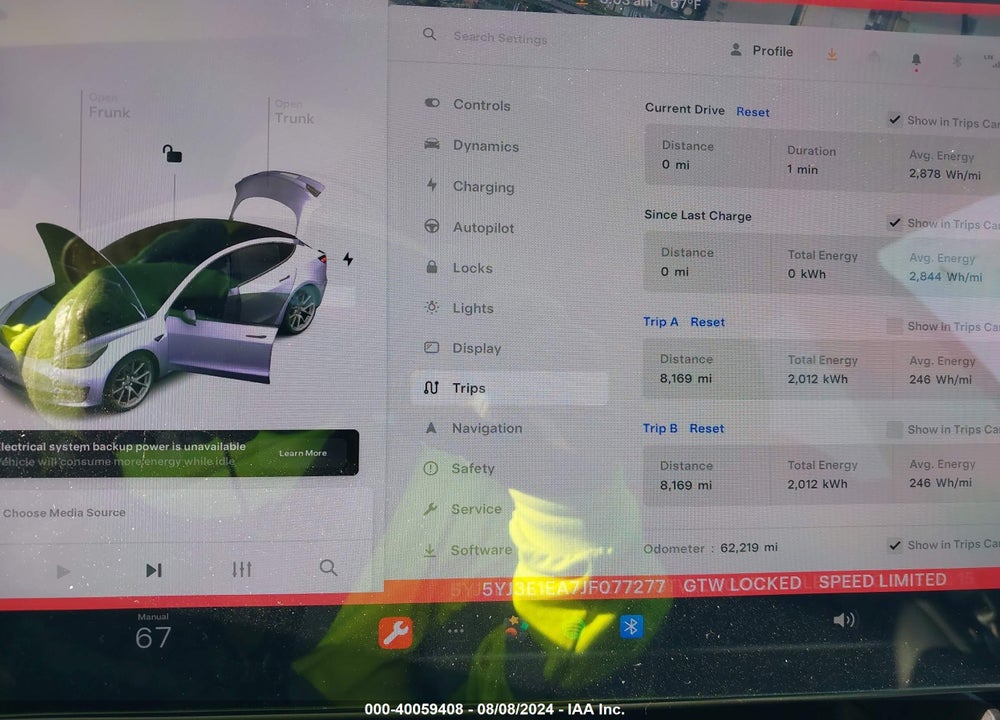 2018 TESLA MODEL 3 LONG RANGE/MID RANGE VIN: 5YJ3E1EA7JF077277