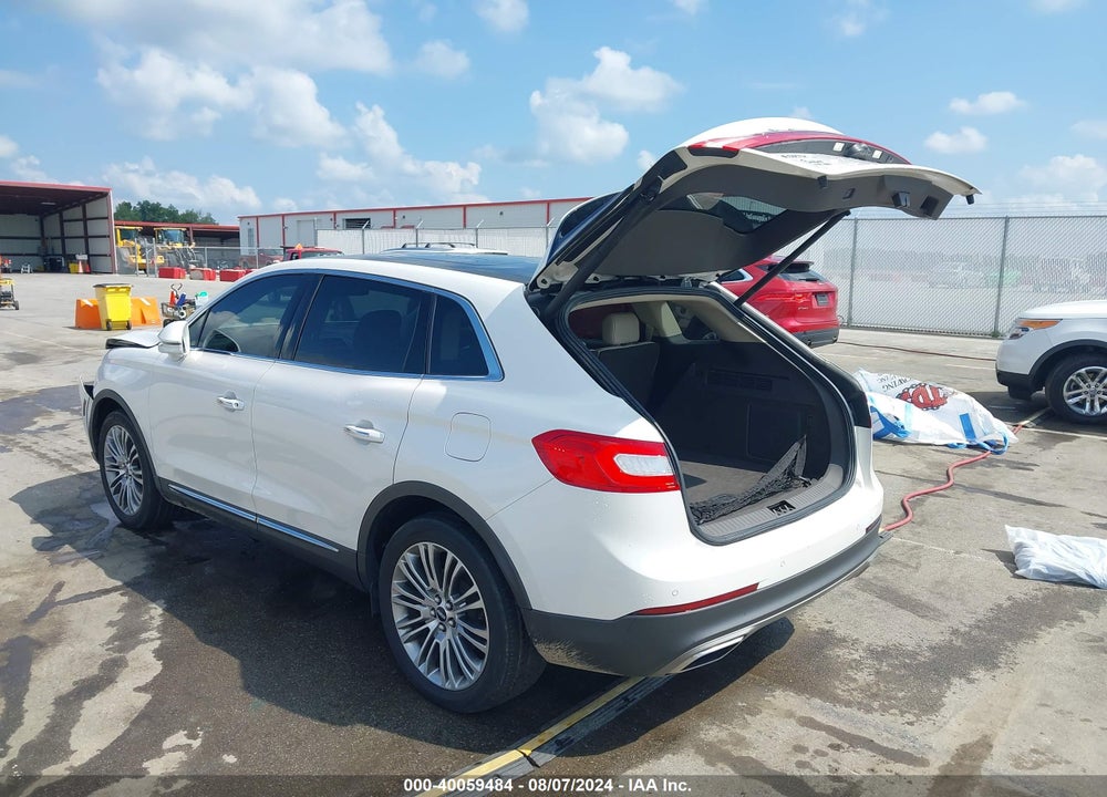 2016 LINCOLN MKX RESERVE VIN: 2LMTJ8LR3GBL35183
