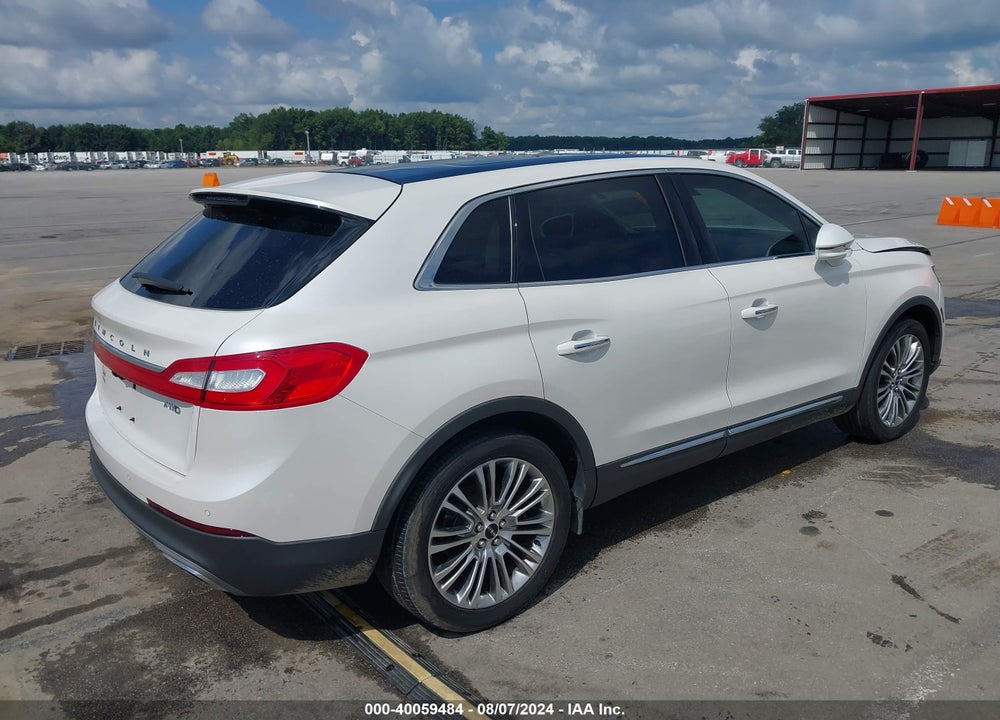 2016 LINCOLN MKX RESERVE VIN: 2LMTJ8LR3GBL35183