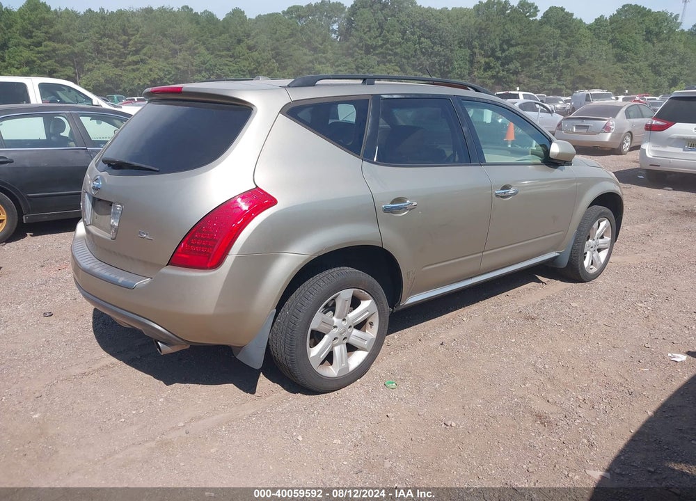 2006 NISSAN MURANO VIN: JN8AZ08T76W428831