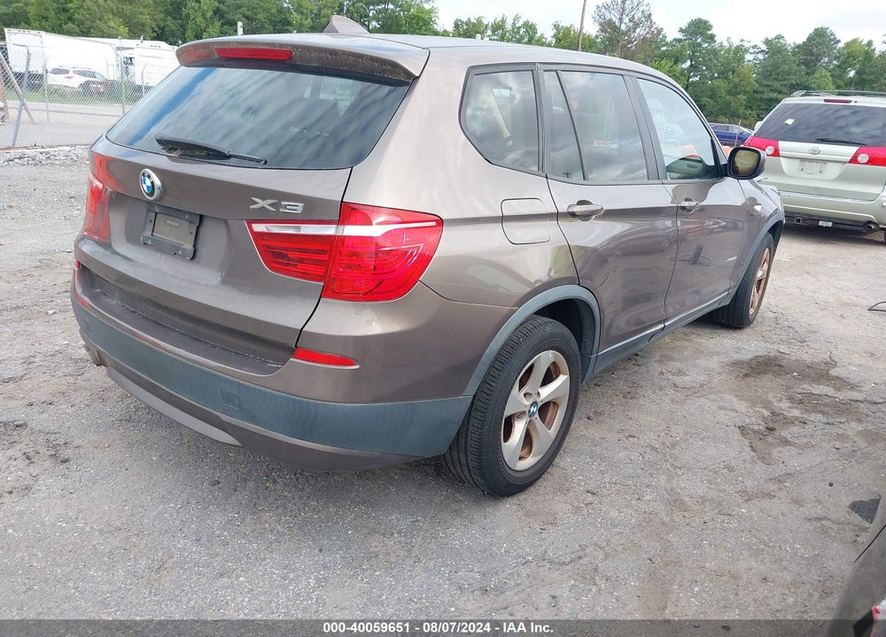 2011 BMW X3 XDRIVE28I VIN: 5UXWX5C50BL716259