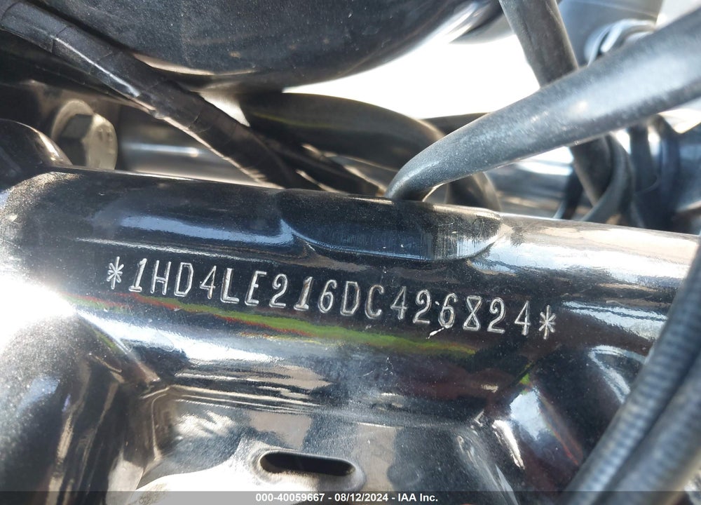 2013 HARLEY-DAVIDSON XL883 IRON 883 VIN: 1HD4LE216DC426824
