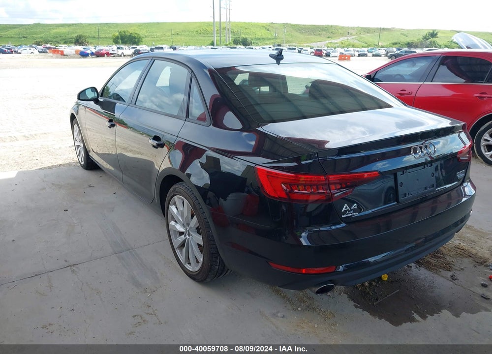 2017 AUDI A4 2.0T PREMIUM VIN: WAUANAF4XHN032391