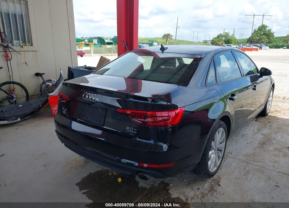 2017 AUDI A4 2.0T PREMIUM VIN: WAUANAF4XHN032391