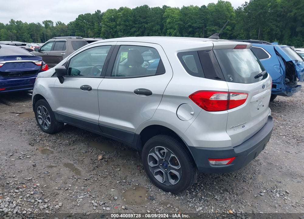 2020 FORD ECOSPORT S VIN: MAJ6S3FL0LC366444