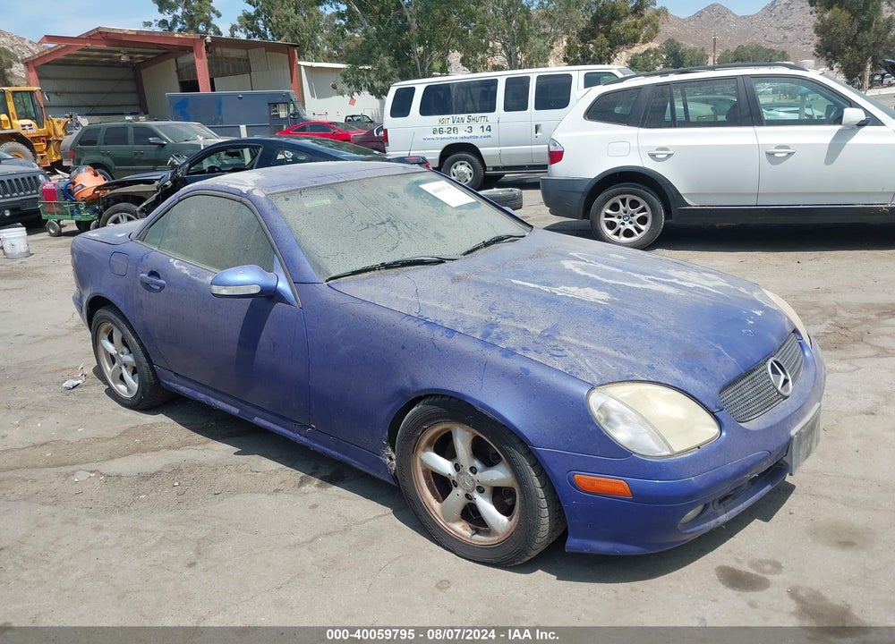 2001 MERCEDES-BENZ SLK 320 VIN: WDBKK65F21F191999