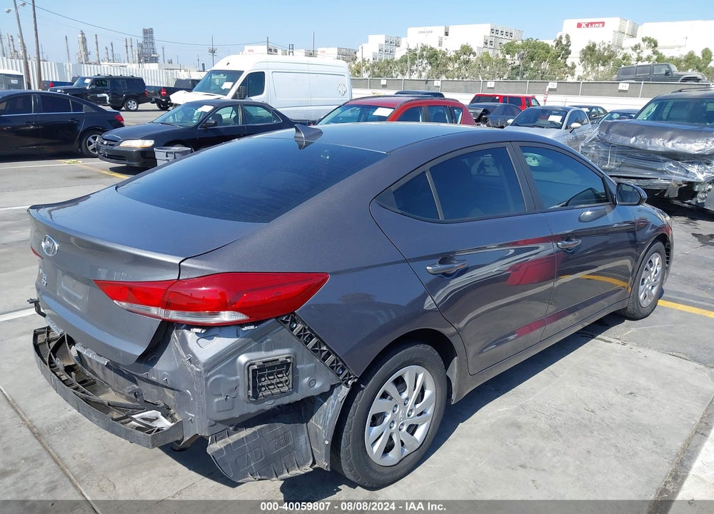 2017 HYUNDAI ELANTRA VIN: KMHD74LF0HU065452