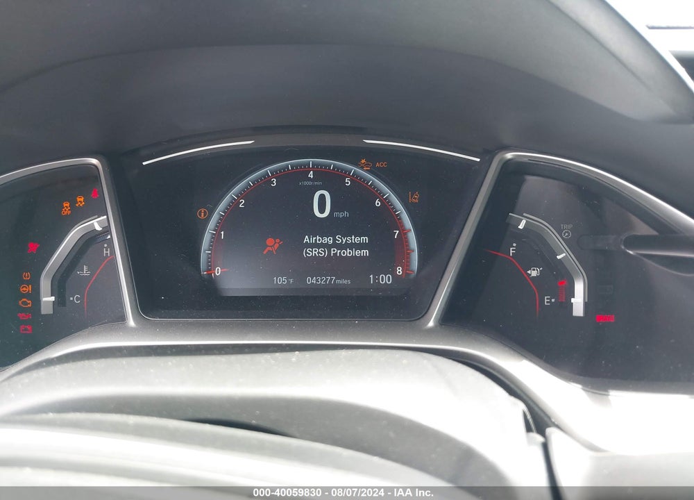 2019 HONDA CIVIC SPORT VIN: 2HGFC2F81KH601489