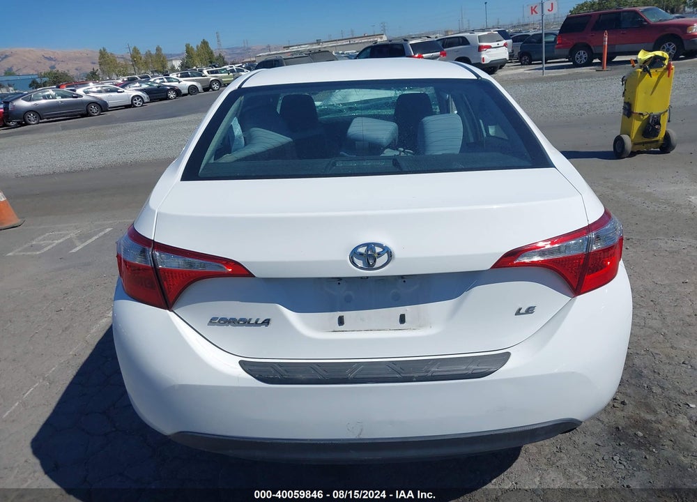 2015 TOYOTA COROLLA LE VIN: 2T1BURHE4FC241222