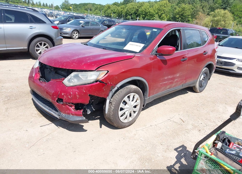 2016 NISSAN ROGUE S VIN: JN8AT2MT1GW001326