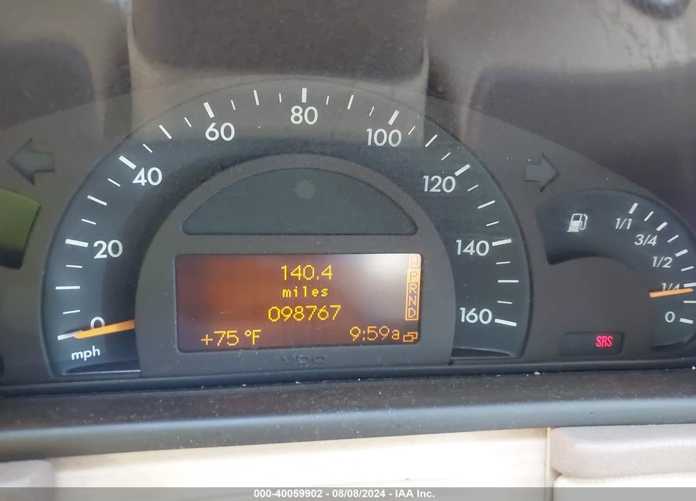 2001 MERCEDES-BENZ C 240 VIN: WDBRF61J71F113943