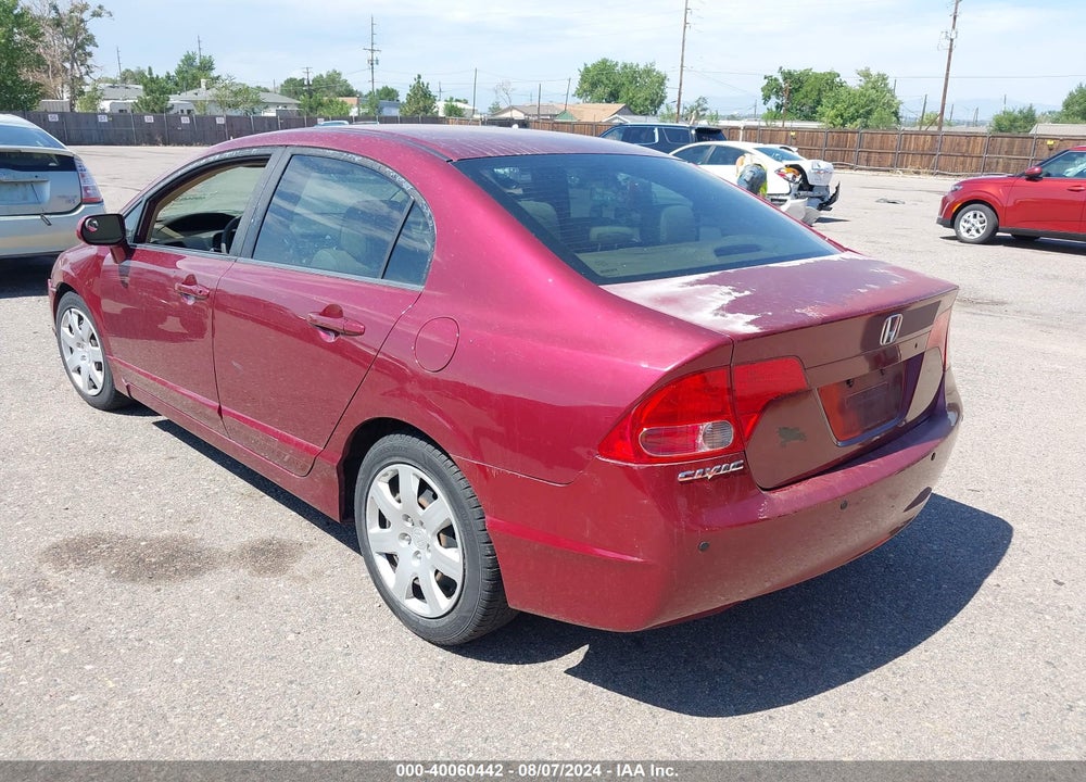 2008 HONDA CIVIC LX VIN: 1HGFA16568L093148