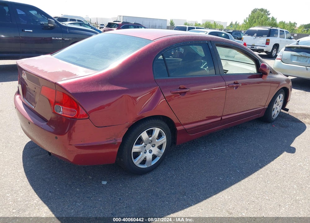 2008 HONDA CIVIC LX VIN: 1HGFA16568L093148