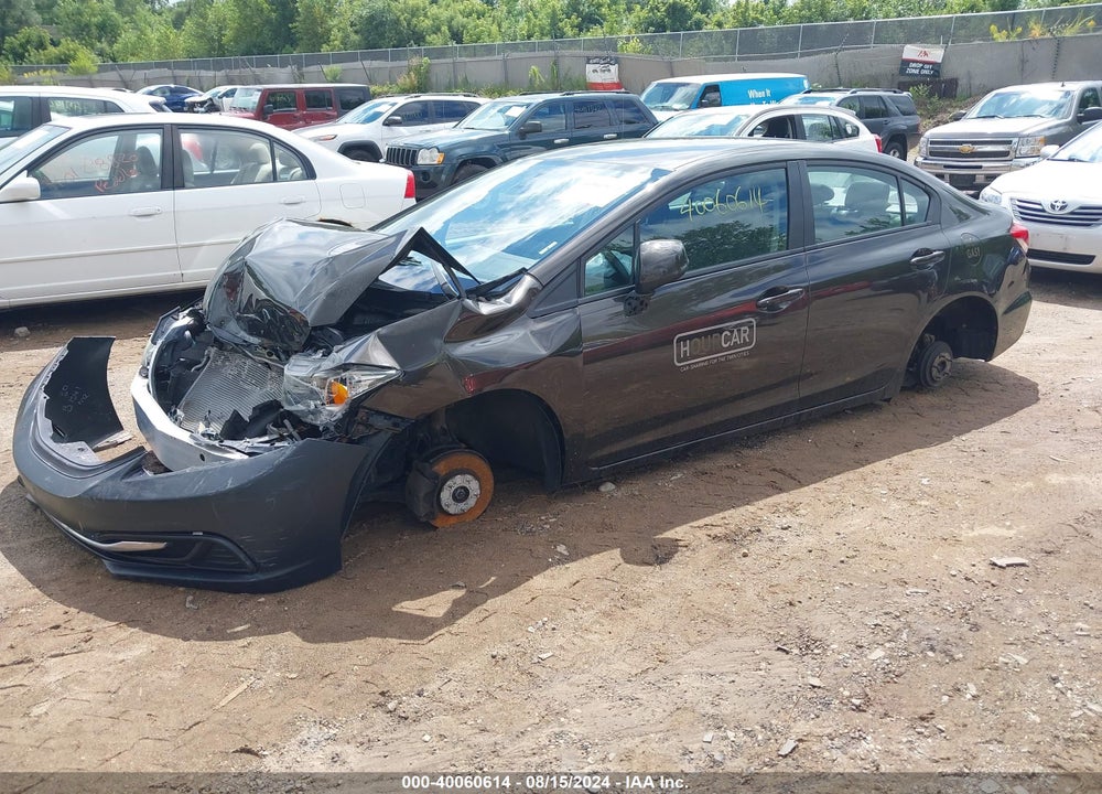 2013 HONDA CIVIC LX VIN: 19XFB2F56DE031222