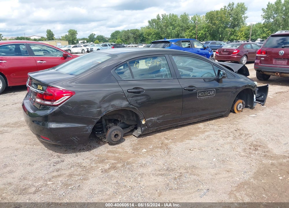 2013 HONDA CIVIC LX VIN: 19XFB2F56DE031222