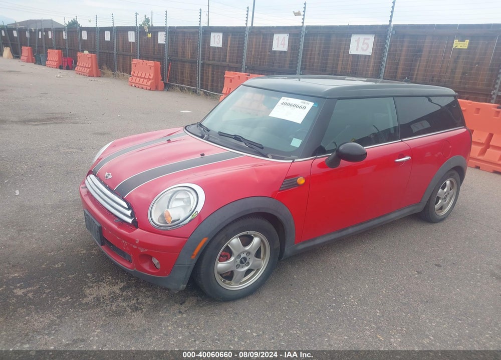 2009 MINI COOPER CLUBMAN VIN: WMWML33519TX33104