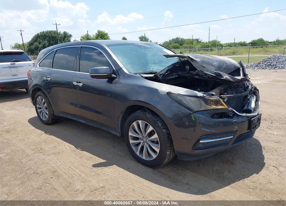 2014 ACURA MDX TECHNOLOGY PACKAGE VIN: 5FRYD3H49EB009349