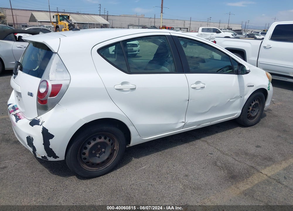 2012 TOYOTA PRIUS C ONE VIN: JTDKDTB30C1505251