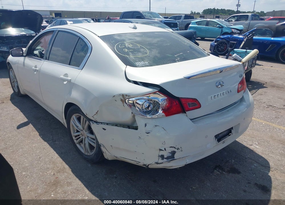 2012 INFINITI G37 JOURNEY VIN: JN1CV6AP8CM629566