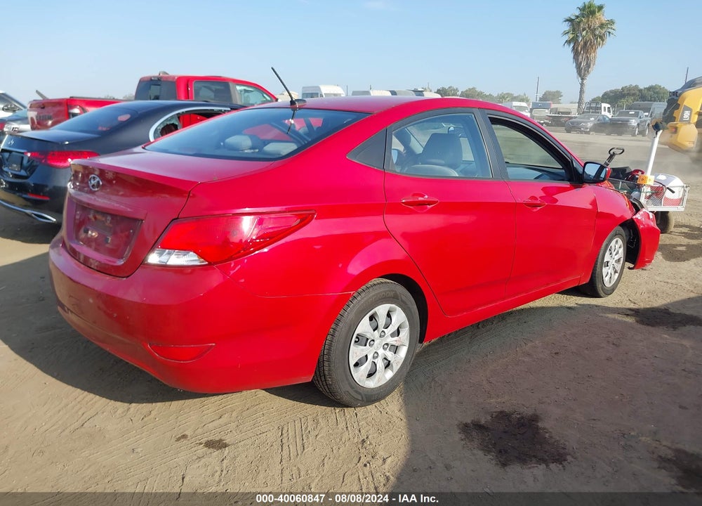2016 HYUNDAI ACCENT SE VIN: KMHCT4AE9GU071542