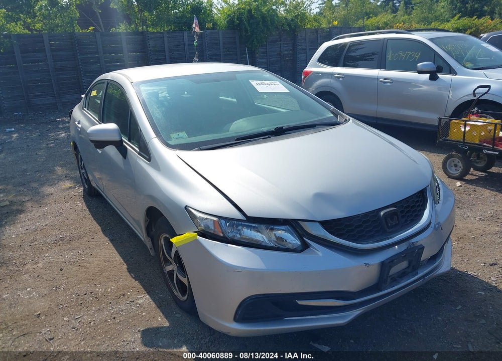 2015 HONDA CIVIC SE VIN: 19XFB2F75FE298078