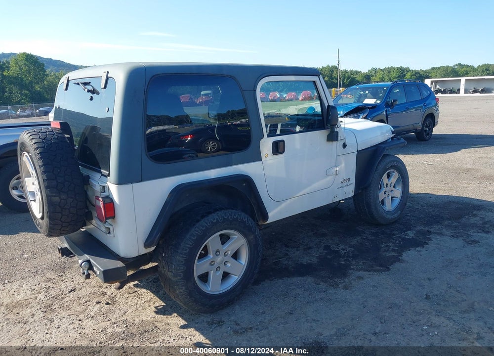 2003 JEEP WRANGLER X VIN: 1J4FA39S63P317672