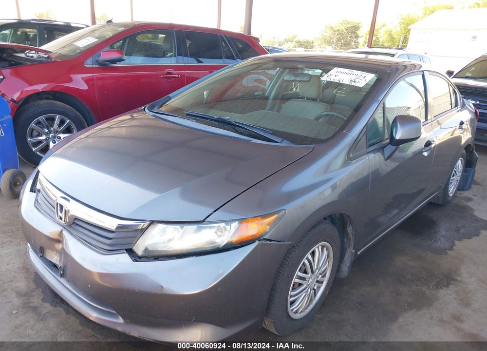 2012 HONDA CIVIC LX VIN: 2HGFB2F57CH302339