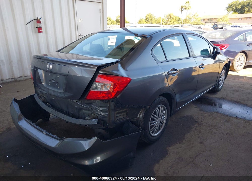 2012 HONDA CIVIC LX VIN: 2HGFB2F57CH302339
