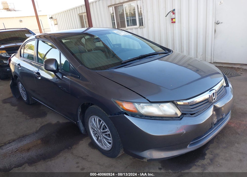 2012 HONDA CIVIC LX VIN: 2HGFB2F57CH302339