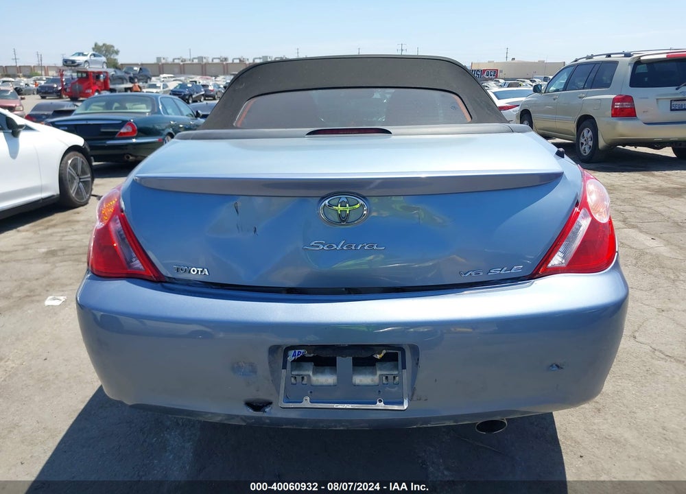 2005 TOYOTA CAMRY SOLARA SLE VIN: 4T1FA38P85U064891