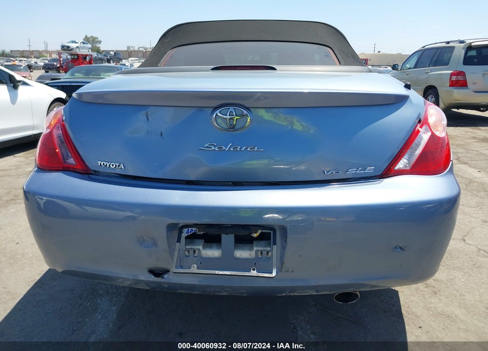 2005 TOYOTA CAMRY SOLARA SLE VIN: 4T1FA38P85U064891