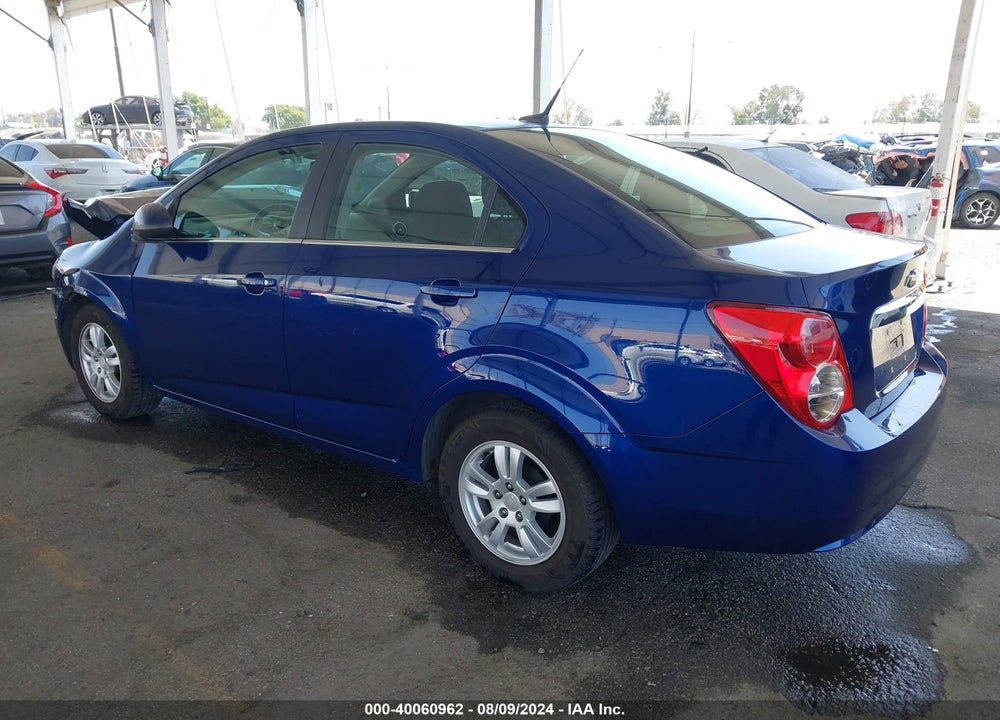 2013 CHEVROLET SONIC LT AUTO VIN: 1G1JC5SH4D4126509